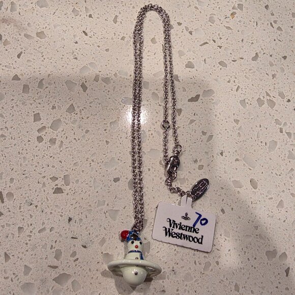 Vivienne Westwood Jewelry - Vivienne Westwood Necklace,Christmas Snowman pendant.